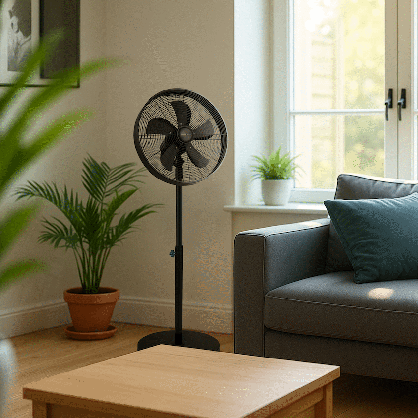 Boden Stark 45cm Stand Fan - Black