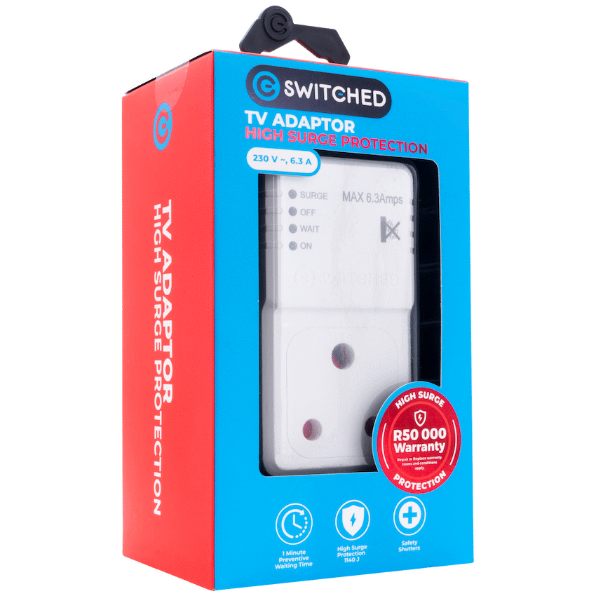 Switched 1-Way TV High-Surge Adaptor