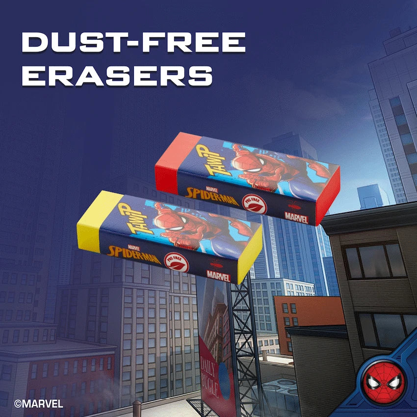 Spiderman 2 Pastel Primary Erasers. Multi