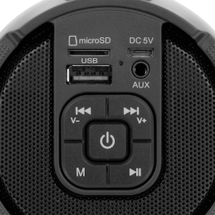Volkano Mini Mamba Series Bluetooth Speaker - Black