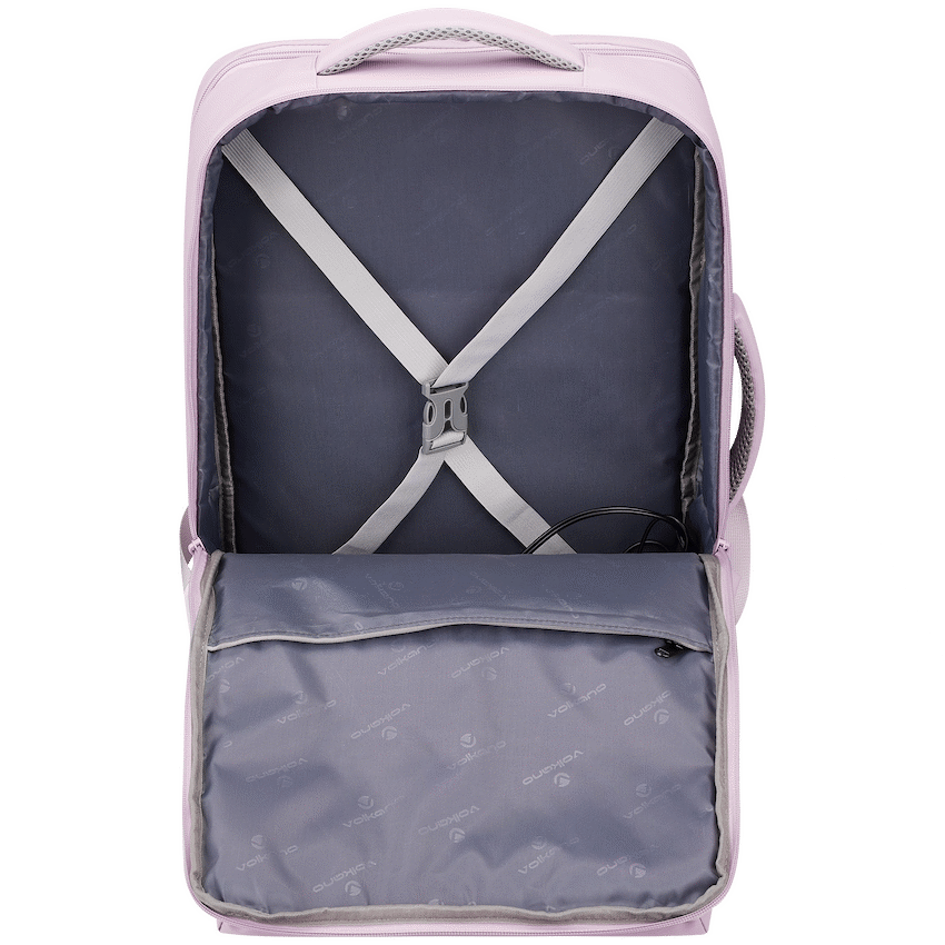 Volkano Under-Seat Traveller Backpack Pastel Pink