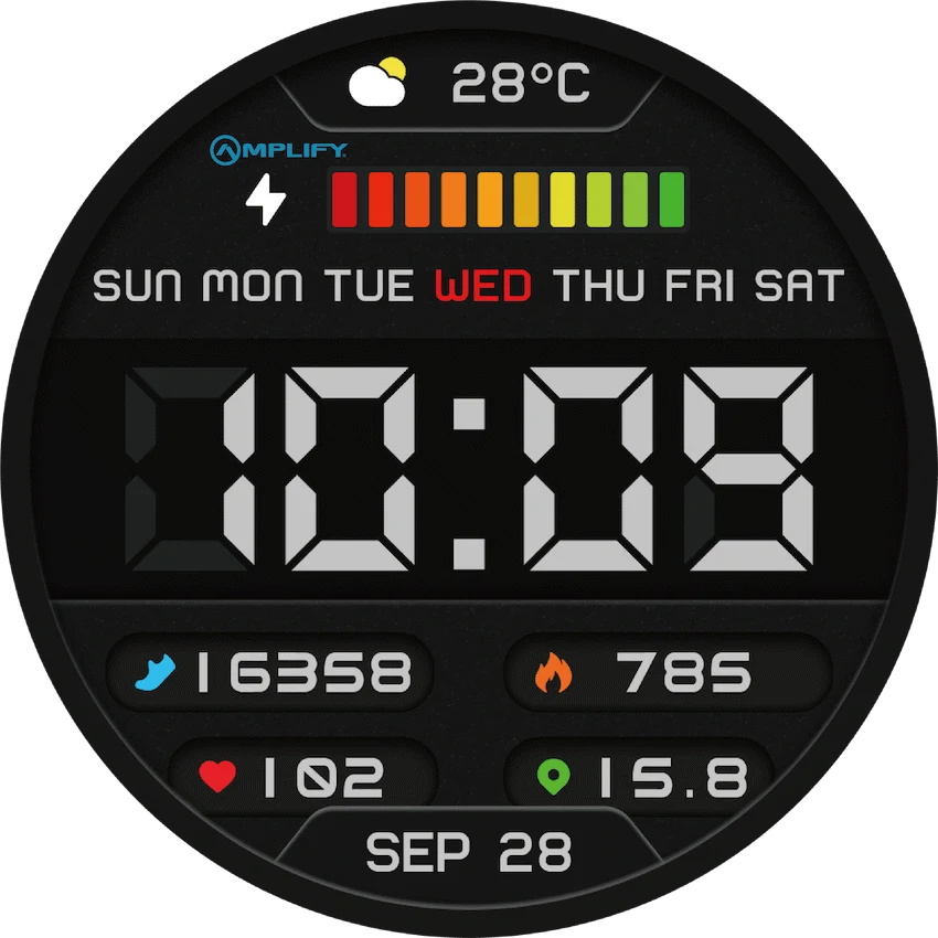 Amplify Compete Series Smart Watch - Black