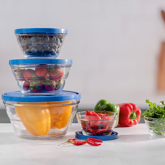 Borgonovo Lambada Bowl 5pc Set Blue