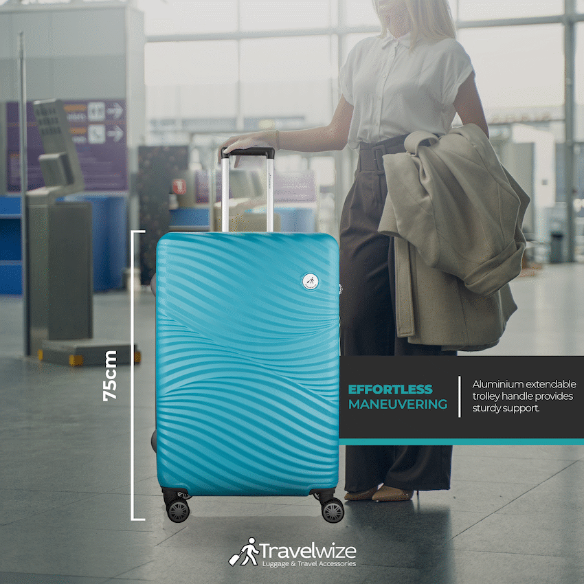 Travelwize Maui ABS 4-Wheel Spinner 75cm Luggage - Ocean