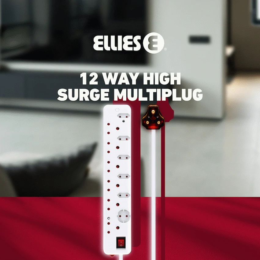 Ellies 12-Way High-Surge Multiplug 0.5m