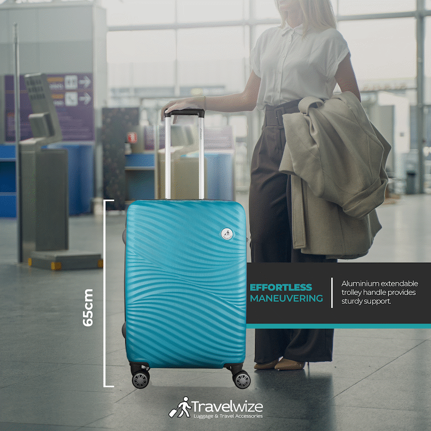 Travelwize Maui ABS 4-Wheel Spinner 65cm Luggage - Ocean