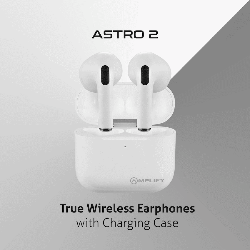 Amplify Astro 2 Series True Wireless Earphones - White