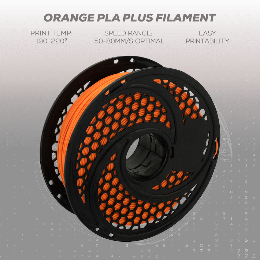 SA Filament Silk PLA Plus Filament 1kg - Orange