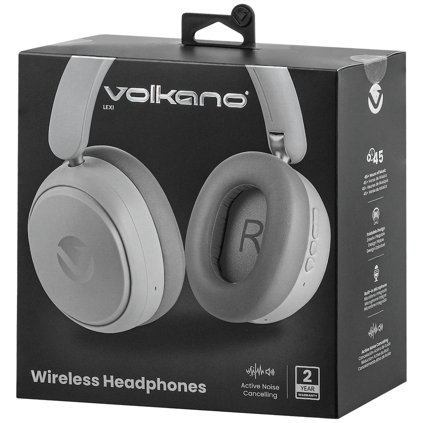 Volkano Lexi Bluetooth Headphone with ANC - Grey
