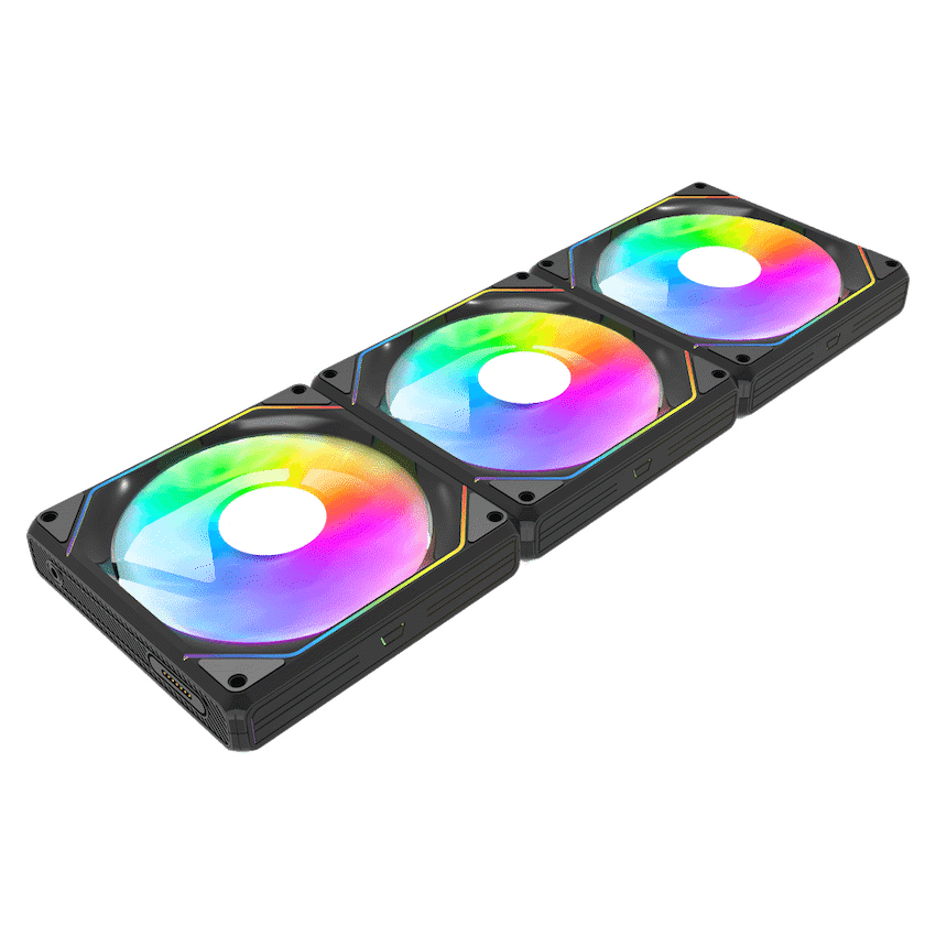 Darkflash G24 ARGB Cooling Fan - Black - 3-in-1