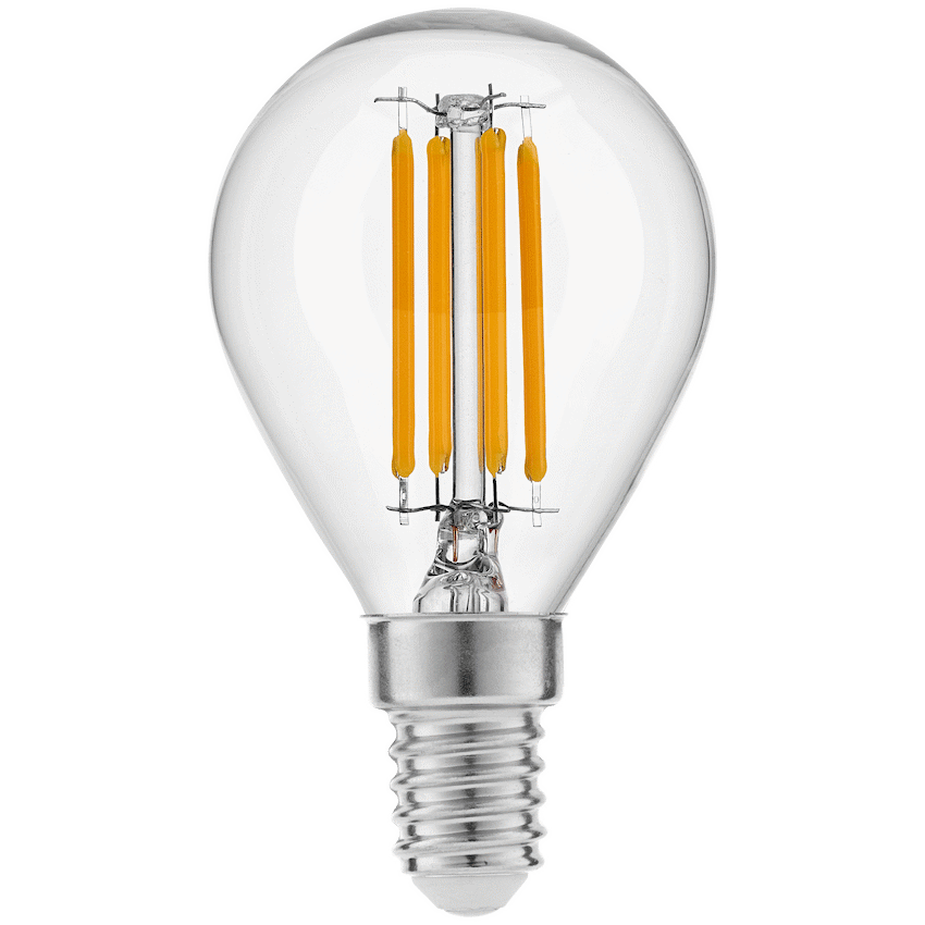 Ellies 4W G45 Golfball Clear LED Filament Bulb - E14 - WW