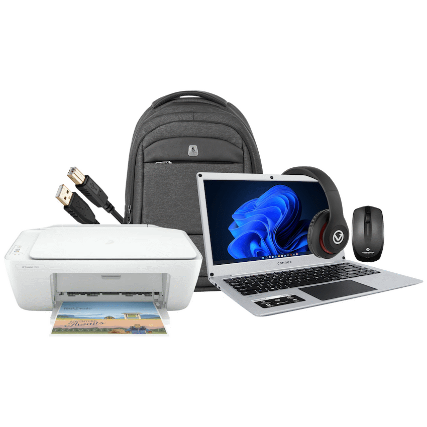 Connex 14" Celeron 4/128SSD Printer Bundle
