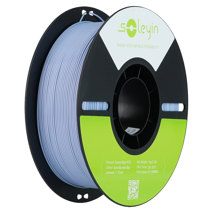 Soleyin Basic PETG Snow Mountain Blue_1.75_1KG