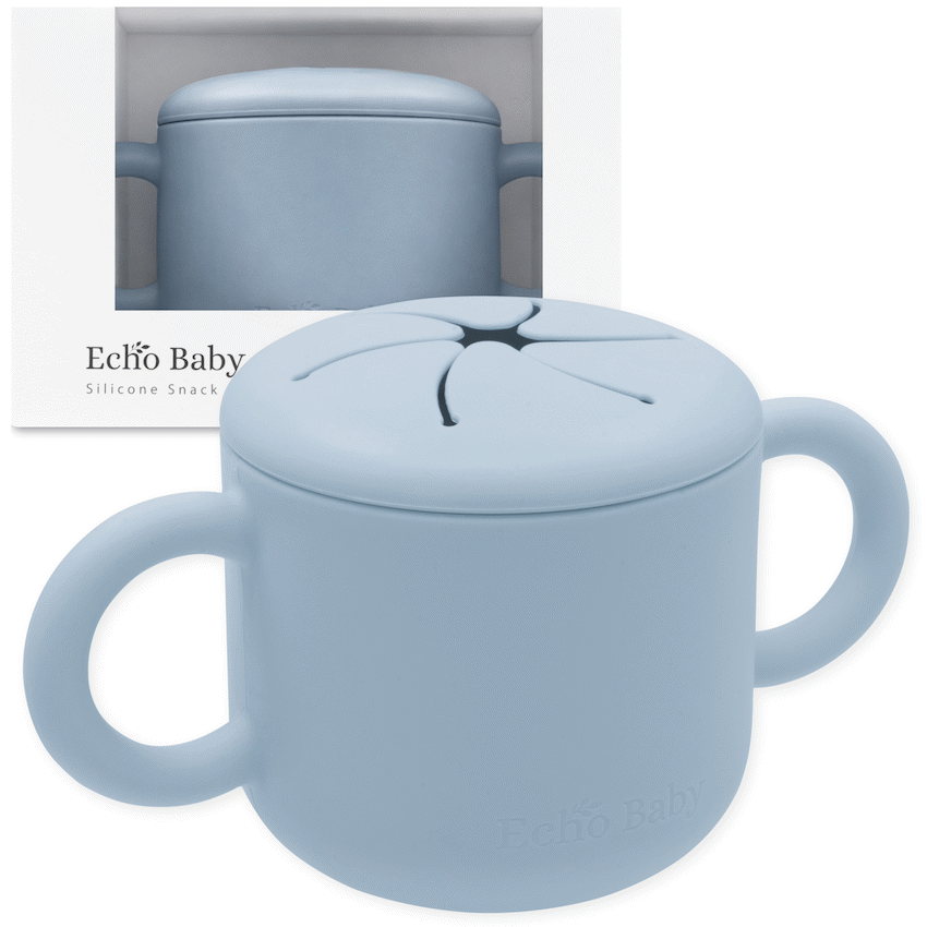 Echo Baby Silicone Snack Cup - Powder Blue