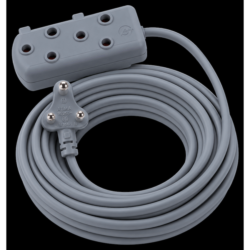 Ellies Side-by-Side Heavy-Duty Extension Lead - 10M - GR