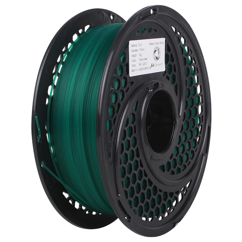 SA Filament PetG Translucent Green 1kg