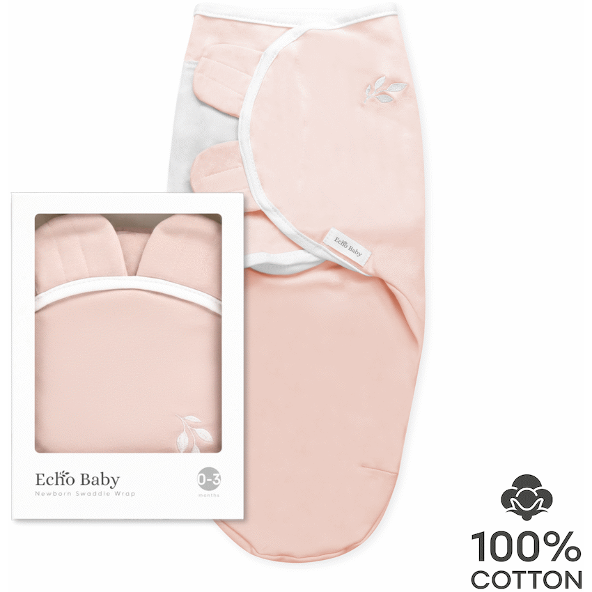 Echo Baby Newborn Swaddle Wrap - Blush