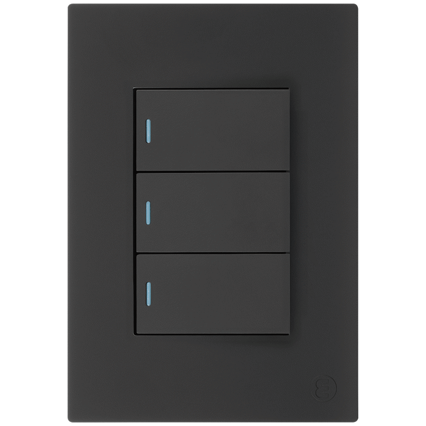 Ellies 3 Lever 2 Way Switch 2x4 (60mmx100mm) -BK