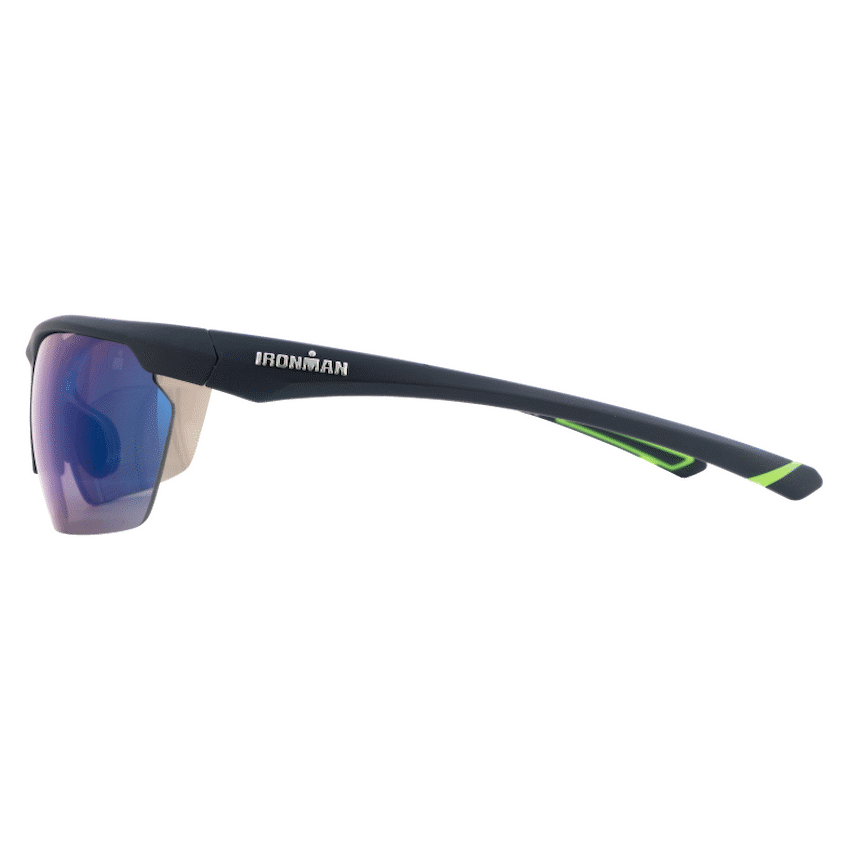 Navy/Green Half Rim Blue Flash