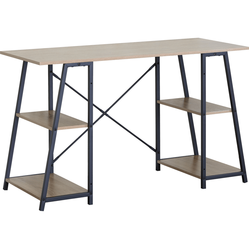 Everfurn Jordan Office Desk with 4 Shelves