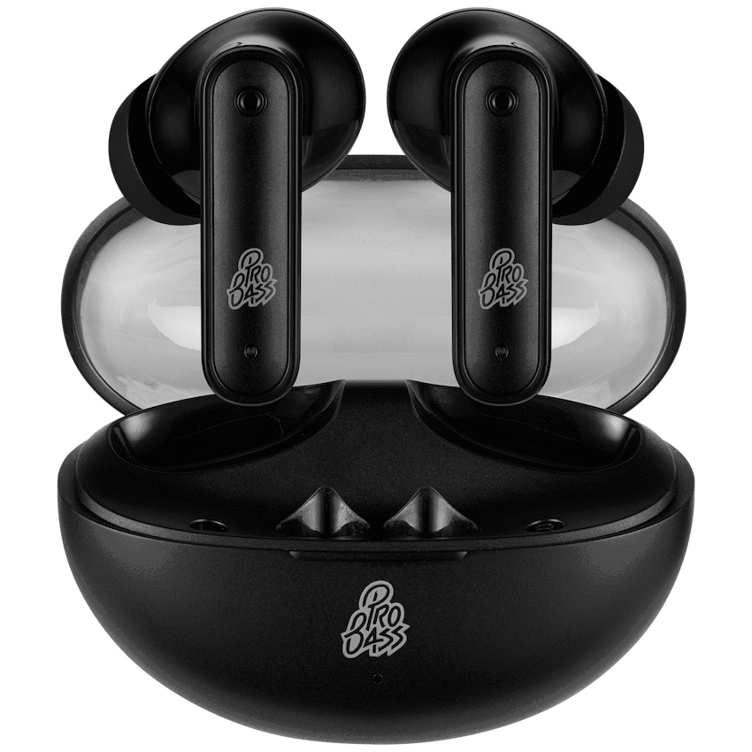Pro Bass Glow Series TWS Earphones - Black