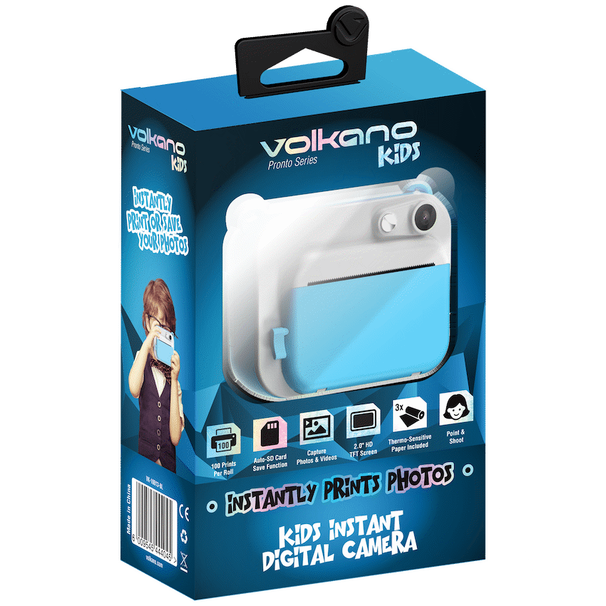 Volkano Kids Pronto Series Instant Digital Camera - Blue