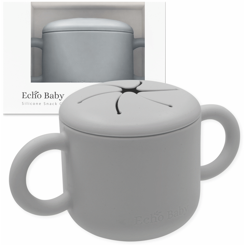 Echo Baby Silicone Snack Cup - Stone