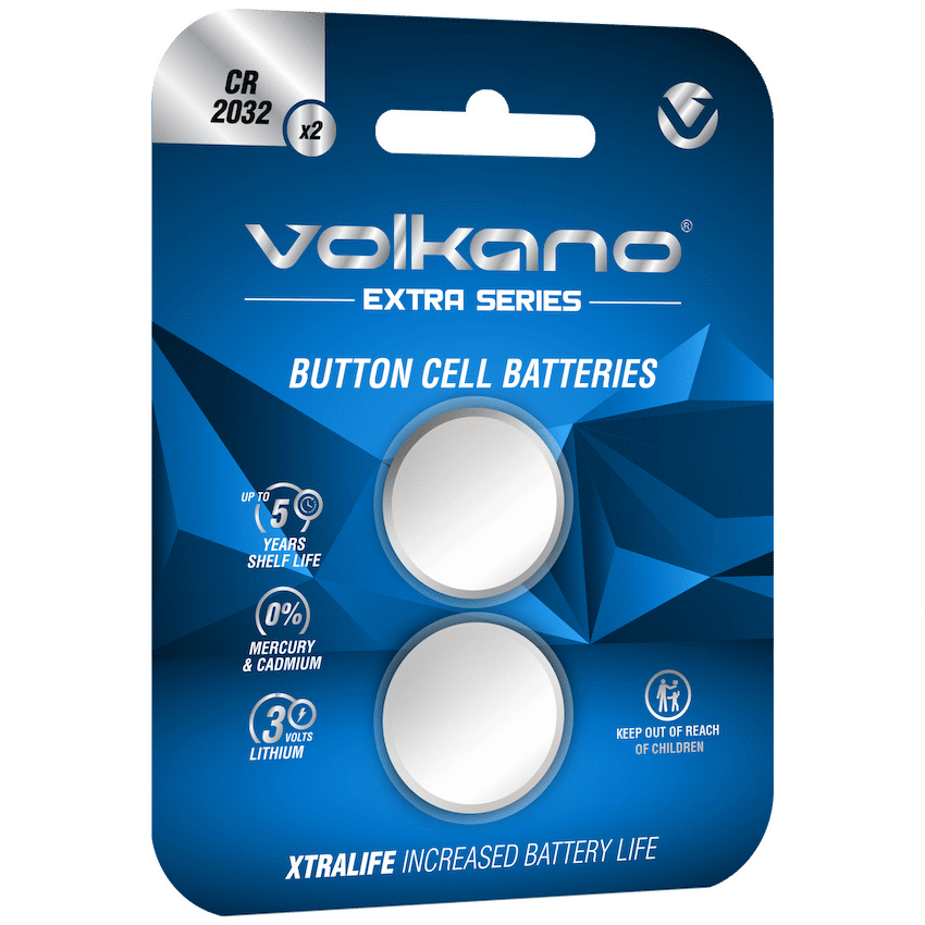 Volkano Extra Series CR2032 Pack of 2 Batteries