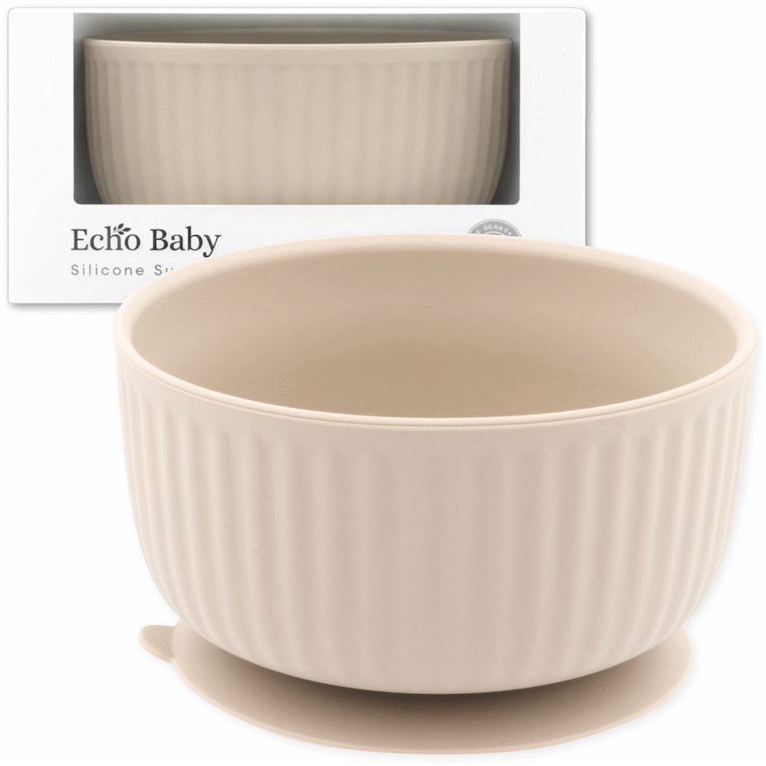 Echo Baby Silicone Suction Bowl - Ivory