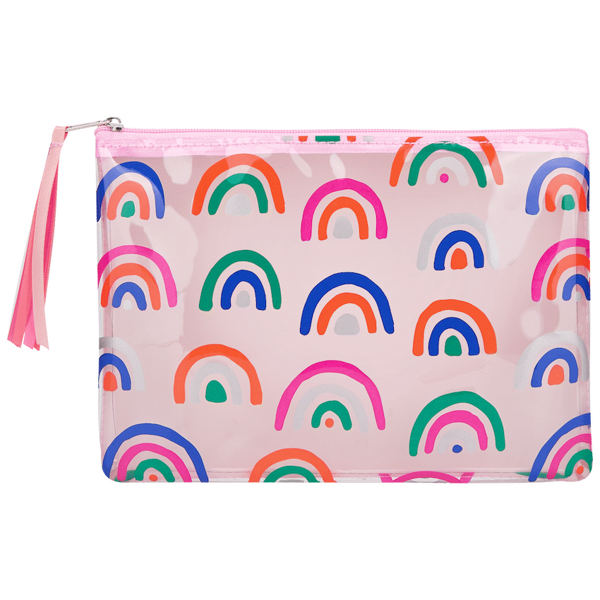 Quest Rainbow Value Pencil Case - Pink