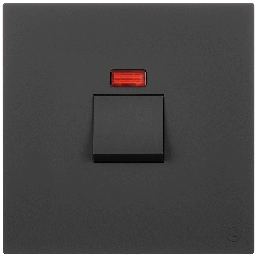 Ellies 50A 2 Pole Isolator Switch with P/Light 4x4 (100mmx100mm) -BK