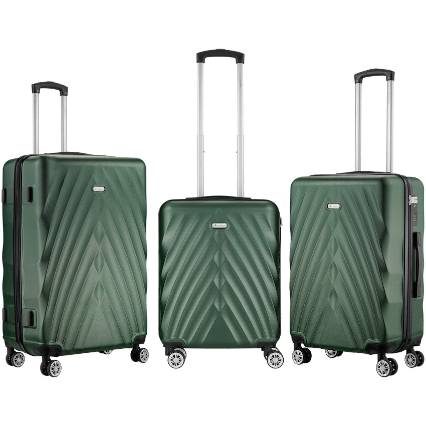 Travelwize Terra ABS 4-Wheels Spinner 3Pc Luggage Set Bottle