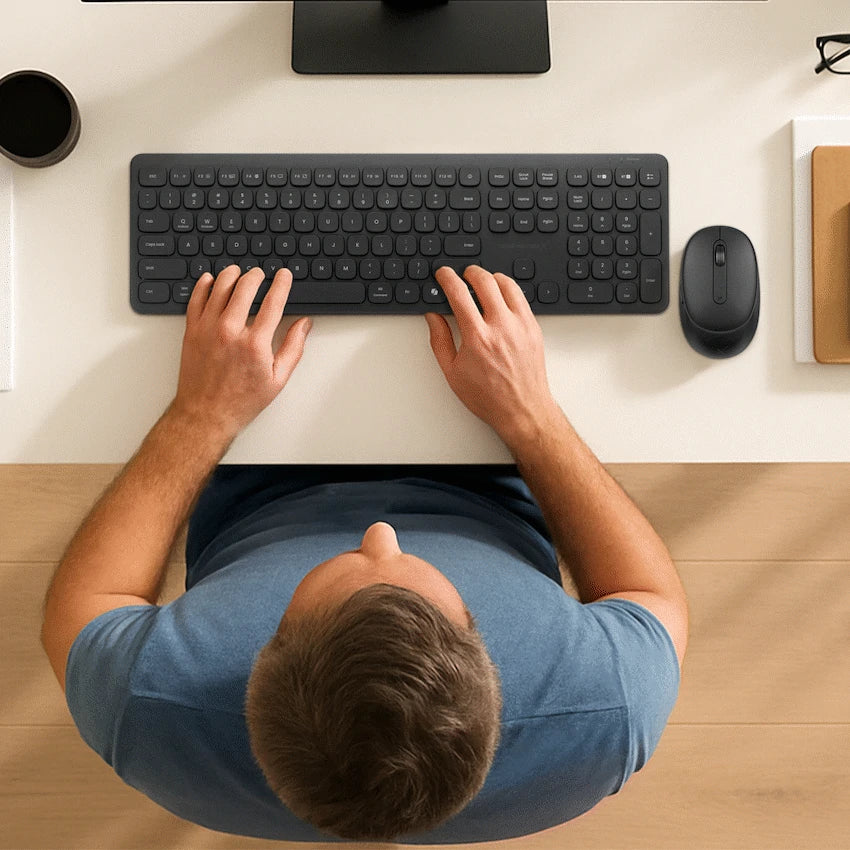 VolkanoX Ignite Bluetooth Wireless Keyboard and Mouse Combo - Graphite