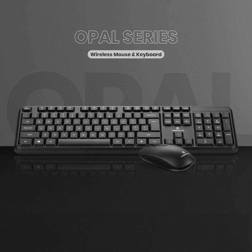 Volkano Opal Series Wireless Keyboard and Mouse Combo