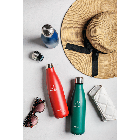 Snappy Stainless Steel Vacuum Bottle 500ml Cherry ( Order in Qty of 6)