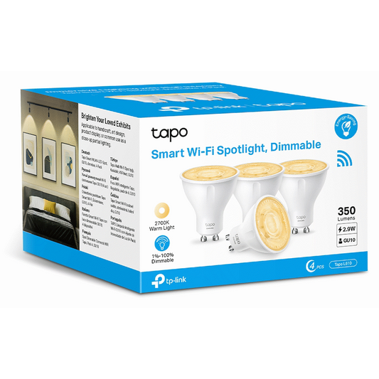 TP-Link Tapo L610 2.9 Smart Wi-Fi Bulb 2.9W Warm White, Dimmable, GU10