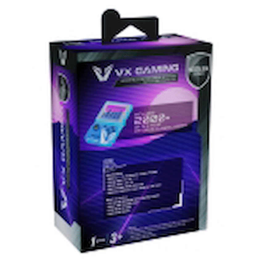 VX Gaming Nostalgia Series Handheld Retro Game Station with 4gb Micro SD - Blue
