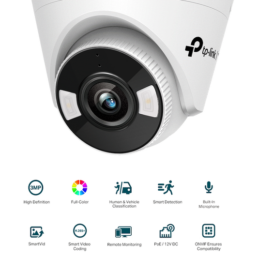 TP-Link Vigi C430 3MP 4mm Full-Color Turret Network Camera