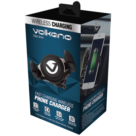 Volkano Clasp Series 10w Wireless Quick Charge Car Phone Holder - Vent