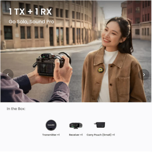 Insta360 Mic Pro -1 TX + 1 RX