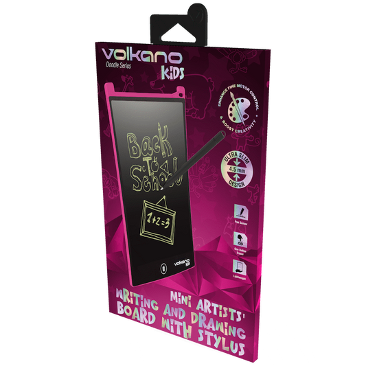 Volkano Kids Doodle Series 8.5" Writing and Drawing Board - Pink
