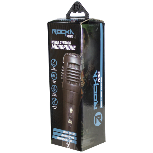 Rocka Voice series ABS wired microphone - Black