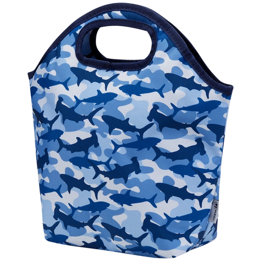 Quest Shark Cammo Lunch Bag Blue