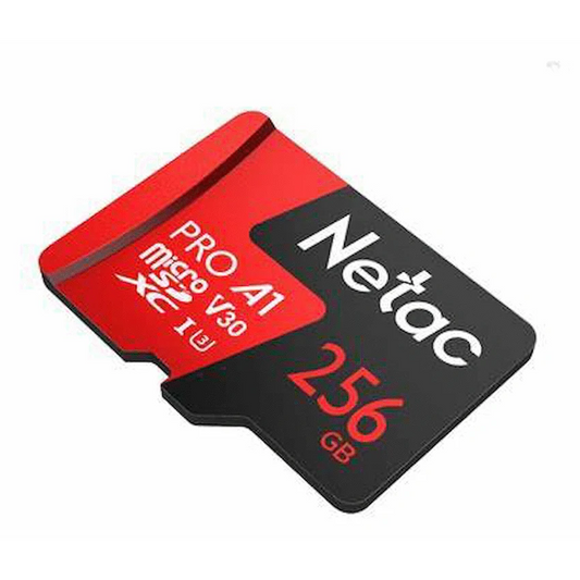 NETAC PRO 256GB MICRO SD AND ADAPTOR