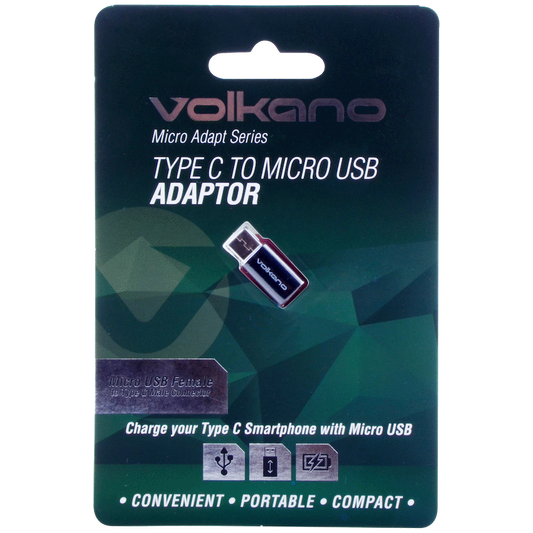 Volkano Micro Adapt Series Type-C to Micro USB Adaptor