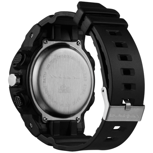 Volkano Session Series Sports Watch - Black with Rose Gold
