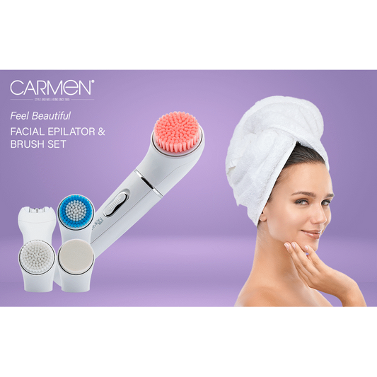 1590 - Carmen Facial Epilator & Brush Set