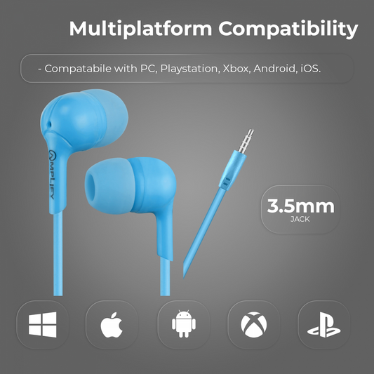 Amplify Jazz Series Earphones - Blue