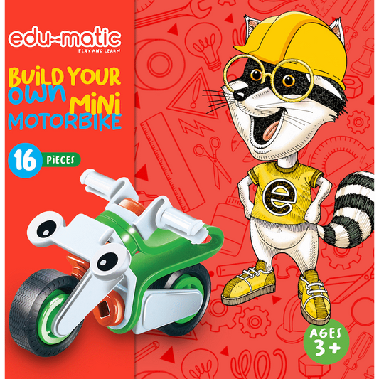 Edu-matic Flexi Build Mini Kit - Motobike - 16 pcs