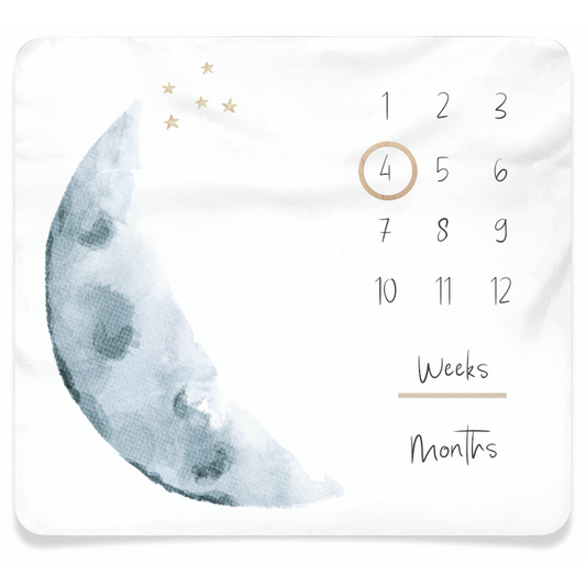 Echo Baby Milestone Blanket - Moon